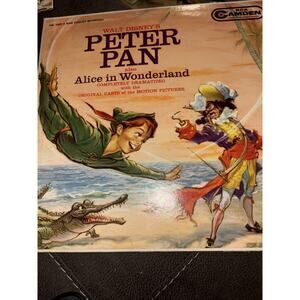 1960 Walt Disney Peter Pan And Alice In Wonderland Record CAL 1009